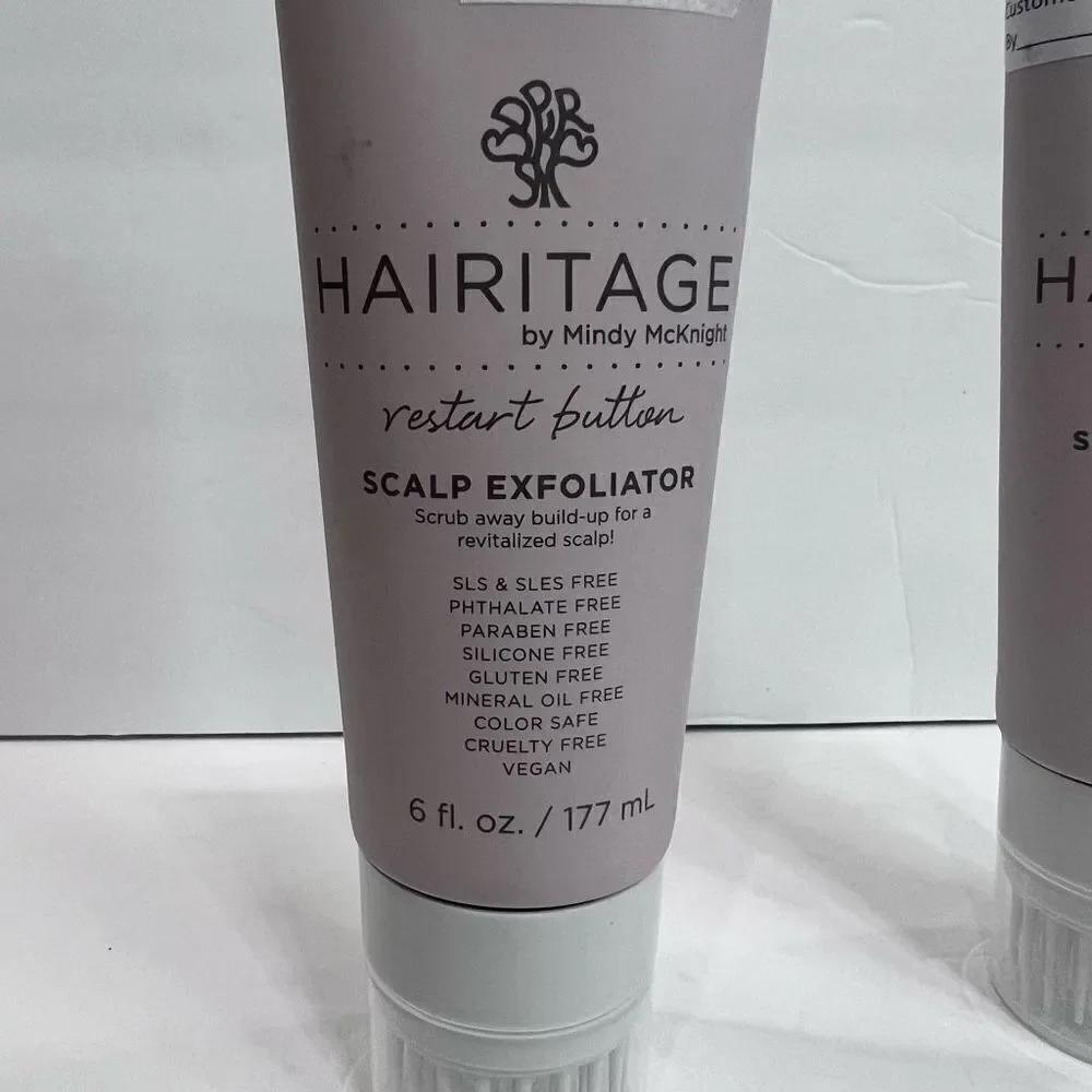 Hairitage Scalp Exfoliator 6oz, 2 pack